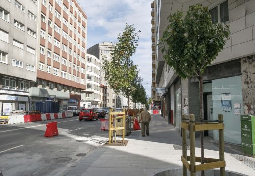 As obras da rolda de Nelle rematan este mes co asfaltado e a incorporación dun novo tramo de carril bici