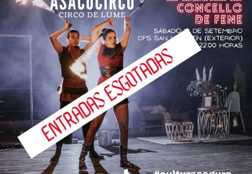 Esgotadas as entradas para o espectáculo “Circo de lume” de Asacocirco