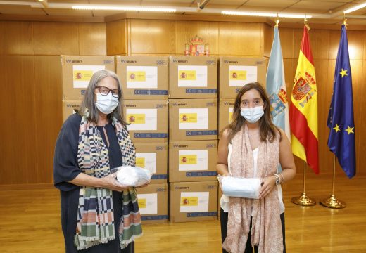 O Concello recibe do Estado 62.500 máscaras para as distribuír entre os centros educativos e os colectivos máis vulnerables