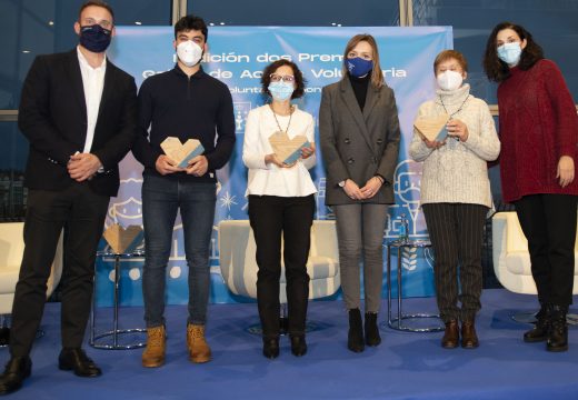 A primeira edición dos Premios Galicia de Acción Voluntaria homenaxea o traballo das persoas voluntarias durante a pandemia