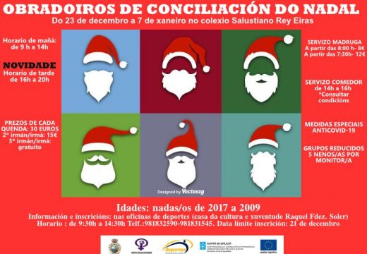 O Concello da Pobra oferta obradoiros de conciliación para este Nadal