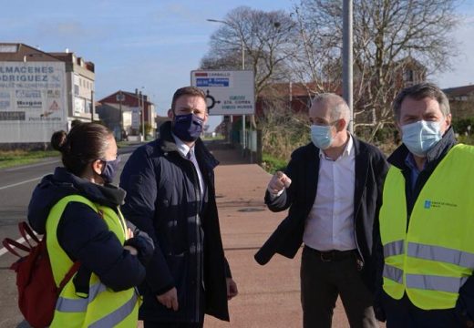 A Xunta remata a construcción dunha senda peonil na estrada autonómica C-552 ao seu paso polo concello de Coristanco