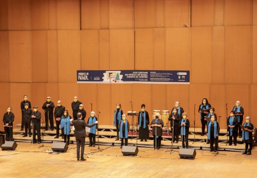 As corais coruñesas cantan ao Nadal no escenario do Pazo da Ópera