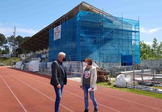 Iniciadas as obras de mantemento das gradas do estadio da Alta