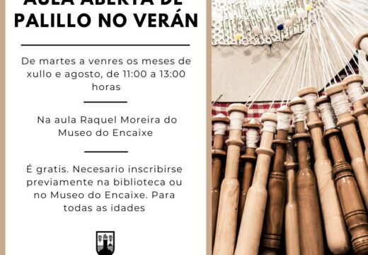 Aula aberta de palillo no verán