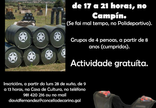 O Concello organiza un torneo de ‘Láser ETIQUETA’ gratuíta para este domingo, 4 de xullo