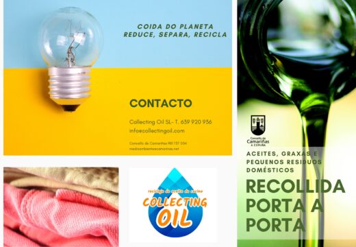 Camariñas reafirma a súa aposta pola reciclaxe cun novo servizo de recollida de aceite usado porta a porta