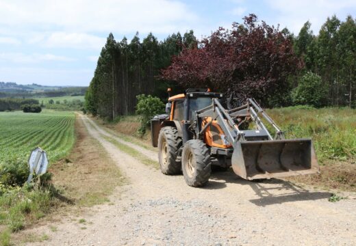 O Concello de Frades leva rozadas máis de 300 quilómetros de estradas asfaltadas do municipio e inicia a roza das pistas de monte