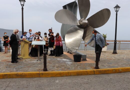 Presentación de Hélice de bronce en Malpica