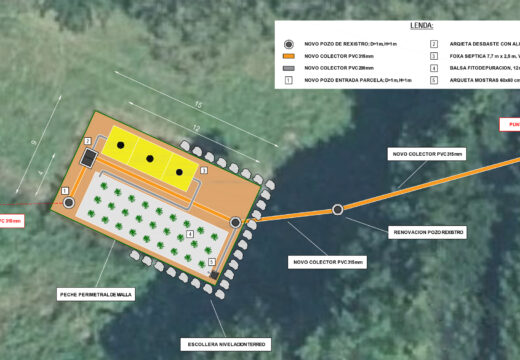 O Concello de Moeche aposta por unha depuradora biolóxica para substituír a antiga foxa séptica de San Ramón
