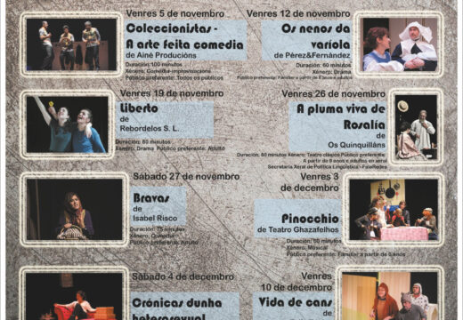 O Concello programa nove funcións para veciños de todas as idades a través da XVII Mostra de Teatro