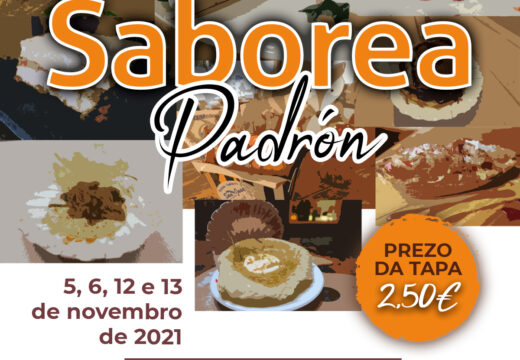 Dez establecementos participarán nunha nova edición do Saborea Padrón, que terá lugar os días 5, 6, 12 e 13 de novembro