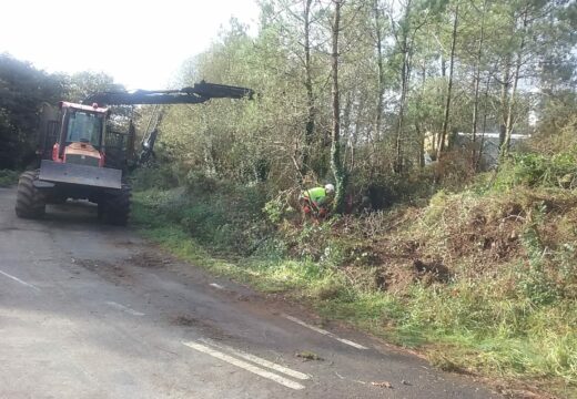 A Xunta iniciará este martes novos traballos de limpeza nas marxes da autovía Ferrol-Vilalba ao seu paso polo lugar de Vilallonte, en Narón