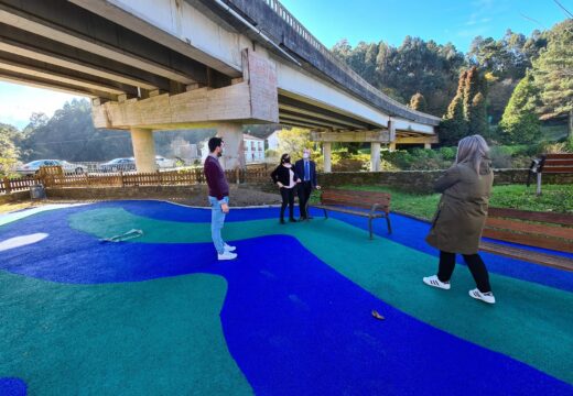 O Concello de Miño ultima os traballos de ampliación e renovación do parque de Ponte do Porco