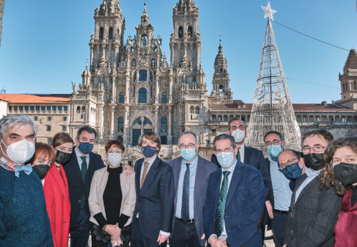 O Consorcio de Santiago vai rehabilitar a fachada nobre do Pazo de Raxoi, que incluirá ademais a mellora da eficiencia enerxética do edificio