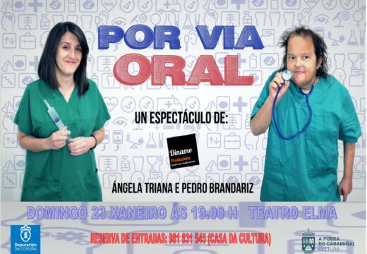 O humor continúa no teatro cine Elma co espectáculo Por vía oral