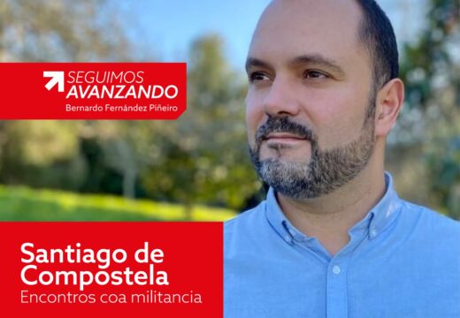 Bernardo Fernández presenta en Santiago os seus 15 compromisos coa militancia, entre os que destaca unha Escola provincial de formación municipalista