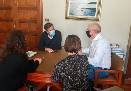 Reunión de traballo entre o goberno local pobrense e o deputado provincial Alberto Lema