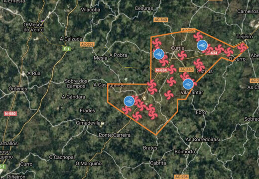 O Concello de Frades presenta alegacións ao parque eólico Brancellao por non ser compatible nin co planeamento nin co medio socioeconómico e produtivo do municipio