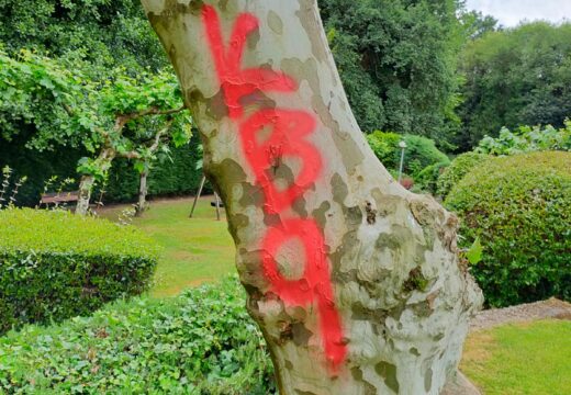 O equipo de goberno apela ao “civismo” tras as pintadas que se cometeron na área exterior do local social de Ans