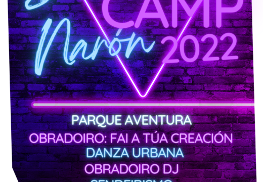 Aberto o prazo de inscrición no proxecto “Summer Camp Narón 2022” dirixido a menores nados entre 2005 e 2009