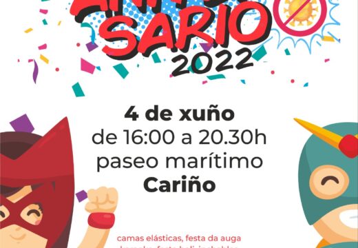 O Concello programa para este sábado a festa de ‘ Mega Aniversario’ prometida aos máis pequenos durante a pandemia