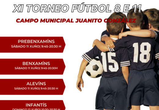 XI Torneo de Fútbol 8 e 11 esta fin de semana en Neda