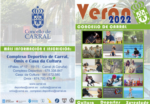 O Concello anuncia a súa oferta cultural e deportiva de verán, con preto de 30 actividades para todos os públicos