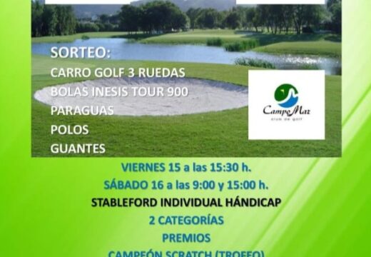 O “XV Torneo de golf Cidade de Narón” dispútase esta fin de semana no campo do Val