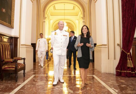 Recepción aos mandos do buque escola Juan Sebastián Elcano