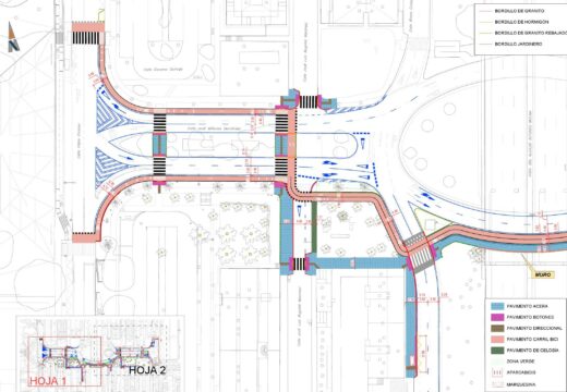 Comezan os traballos de conexión dos carrís bici de Pablo Picasso e a glorieta do mercado de Elviña