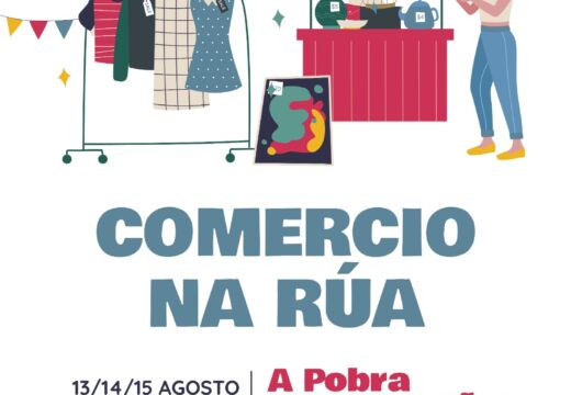 Comercios da Pobra sacan os seus produtos á rúa