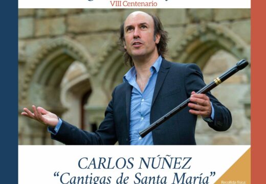 A Igrexa de Santa Marta de Ortigueira acollerá un concerto de Carlos Núñez o vindeiro 9 de setembro ás 20:30 horas