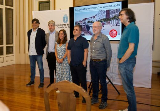 O Pazo de María Pita acolle a presentación do sétimo Calendario Histórico, que recolle imaxes inéditas da Coruña do século XX