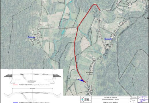 O Concello Lousame saca a licitación a mellora do camiño de Portela a Seixido por un importe de máis de 65.000 euros