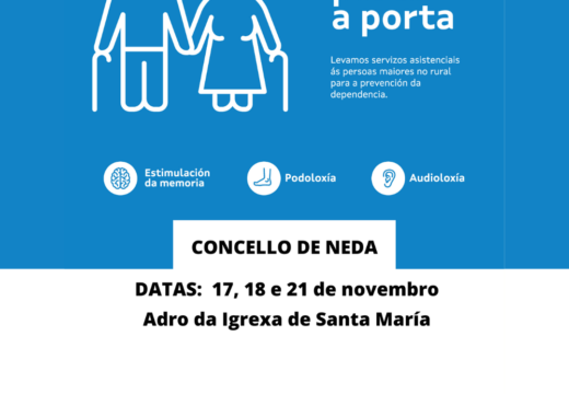 O programa de coidados Porta a Porta para maiores de 55 anos regresará a Neda en novembro