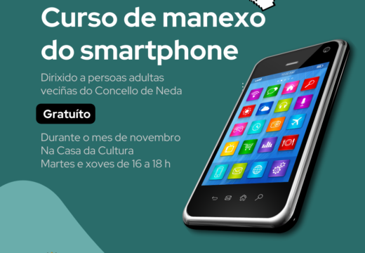 O Concello de Neda abre inscricións nun curso gratuíto sobre o manexo de smartphones