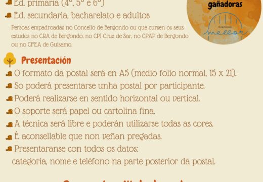 Bergondo premiará cun bono de 80 euros aos gañadores do IX Concurso de Postais de Nadal