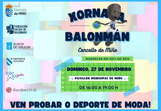 Miño será o epicentro do minibalonmano este domingo, 27 de novembro