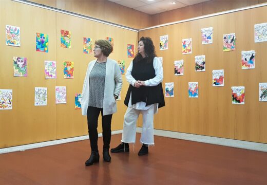 Os Valle-Inclán decorados por escolares da Pobra conforman unha nova exposición