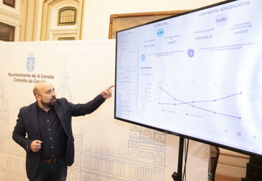 José Manuel Lage presenta a nova plataforma de contratos do Concello