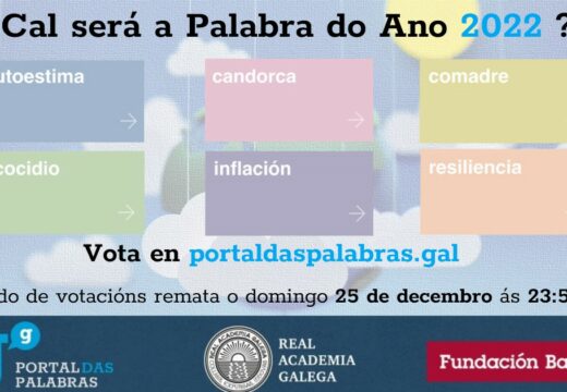 “Autoestima”, “candorca”, “comadre”, “ecocidio”, “inflación” e “resiliencia”, finalistas na elección da Palabra do Ano 2022