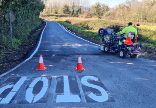 Rematan as obras de mellora da estrada entre o Igrexaario de Lestón e o Cruce da Rabadeira