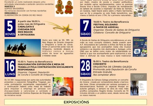 Ortigueira propón actividades para todos os gustos e idades durante o mes de xaneiro