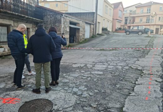 Iniciados os traballos para renovar os pavimentos do Campo da Feira no Outeiro, na Ponte do Porto