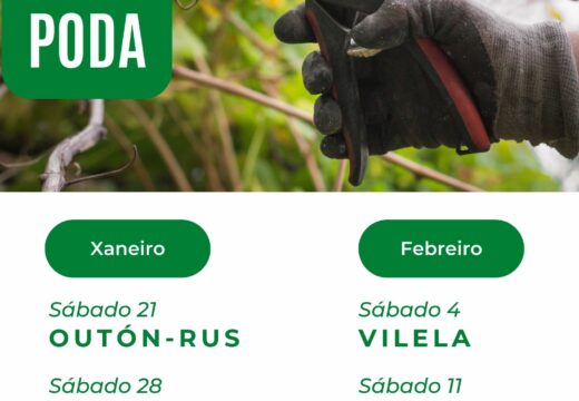 Concello e Dixardín colaboran na organización de 4 cursos de poda dentro do programa medioambiental “Catro estacións”