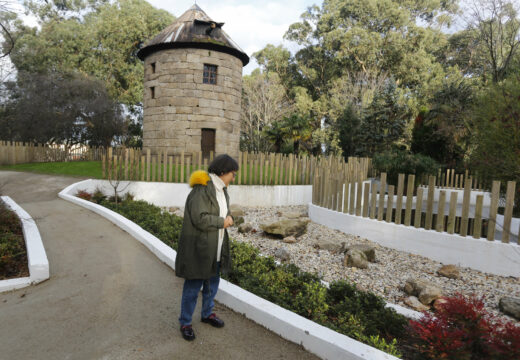 O Concello completa a primeira fase dos traballos de mellora na contorna do muíño do parque de Santa Margarida