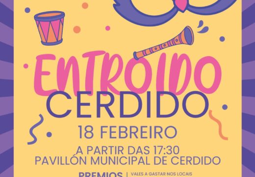 Cerdido celebrara a súa gran festa de Entroido o sábado 18 no Pavillón Municipal