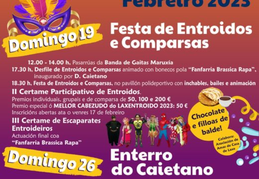 Chega o LaxEntroido con dous certames, moita animación e o tradicional Enterro do Caietano