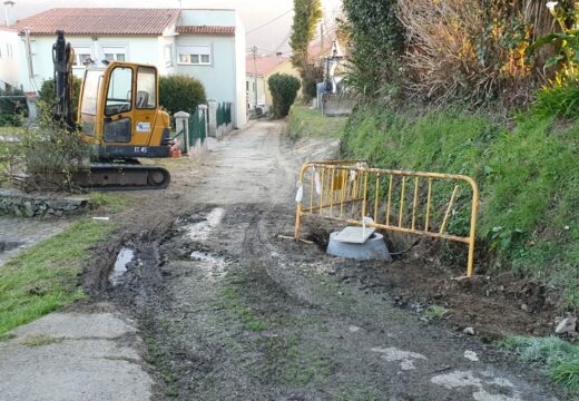 Miño avanza na extensión do servizo de saneamento a través de obras en Ansimonde, en Bemantes